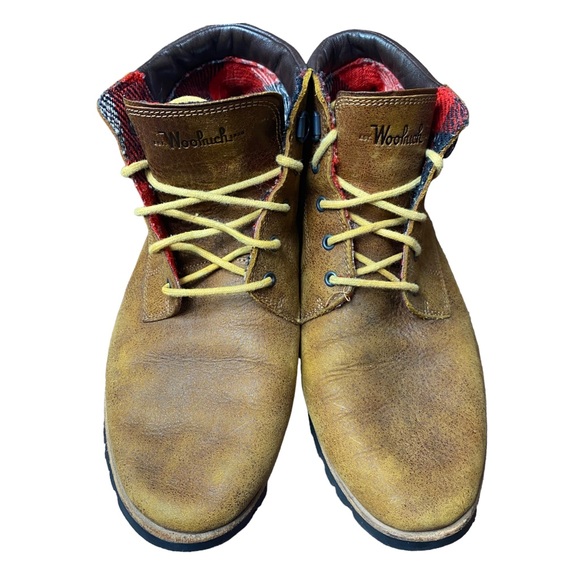 Woolrich Leather Lace-up Hiking Boot Vibram soles women’s - Picture 4 of 15